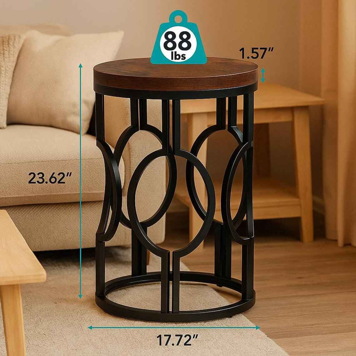 Avelric Living Lounge Bedside Sofa Side Table