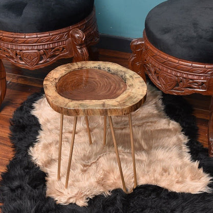 Billet Wooden Log Hairpin Table (Epoxy Build)