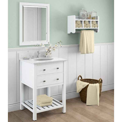 Davida Bathroom Floating Organizer Towel Shelf