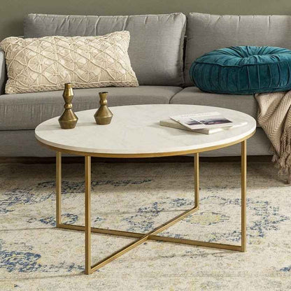 Brushed Lounge Living Drawing Room Center Coffe Table
