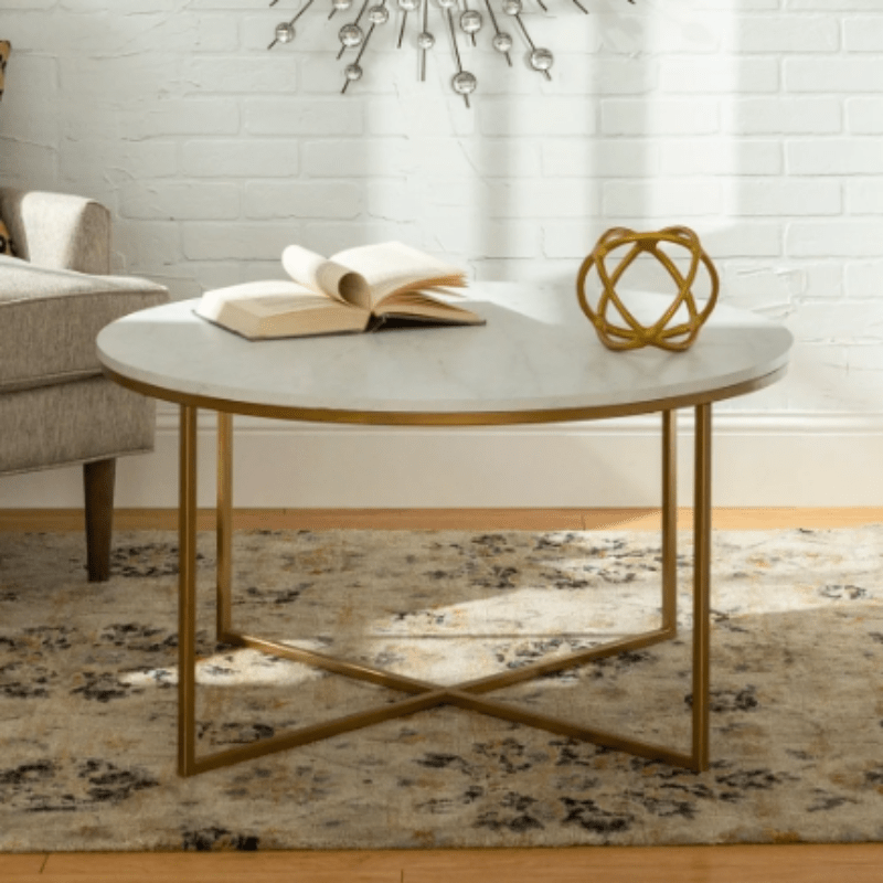 Brushed Lounge Living Drawing Room Center Coffe Table