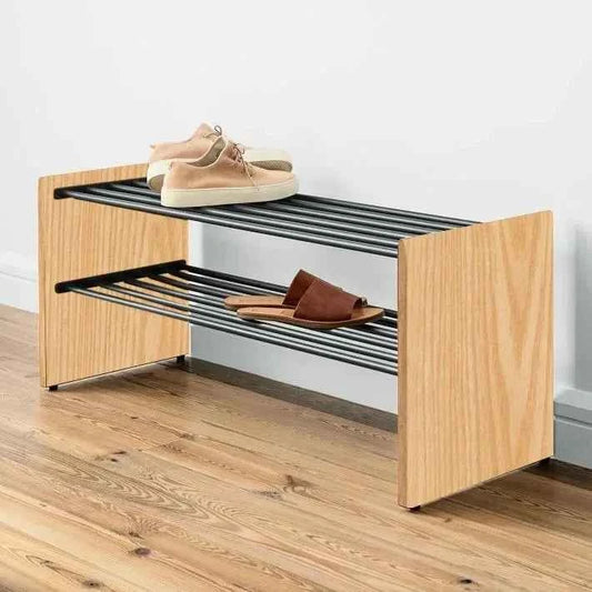 Burnt Anton Shoe Storage Organizer Rack
