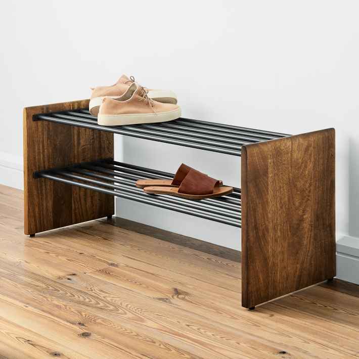 Burnt Anton Shoe Storage Organizer Rack
