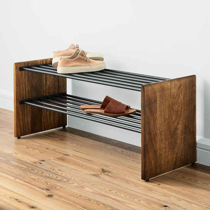 Burnt Anton Shoe Storage Organizer Rack