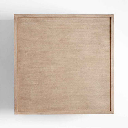 Caen Living Lounge Square Storage Coffee Table (Solid Wood)