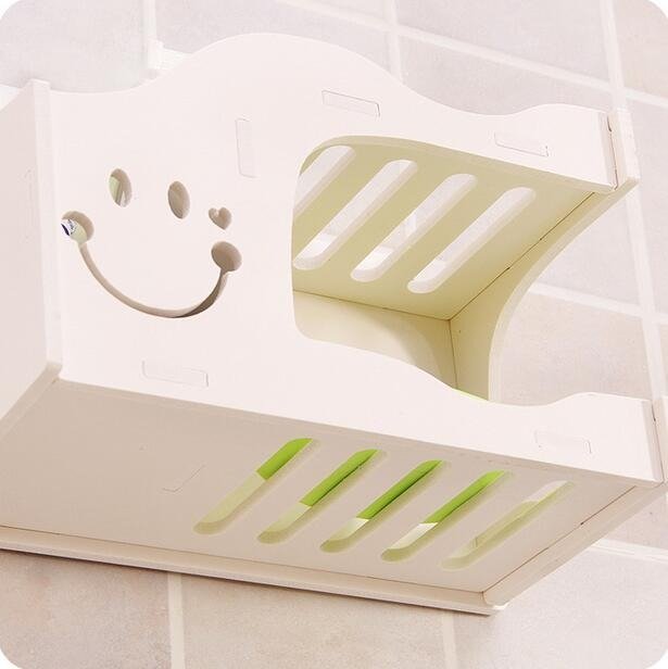Carved Smiley Bathroom Rack