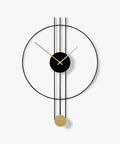Modern Metal Wall Clock – Artistic Iron Timepiece with Decorative Sculpture Design