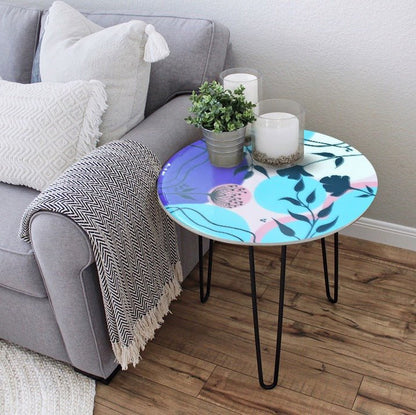 Chevy Flowers Living Lounge Center Side Hairpin Table