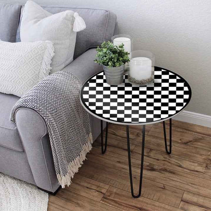 Damru Mist Living Coffee Lounge Center Side Hairpin Table