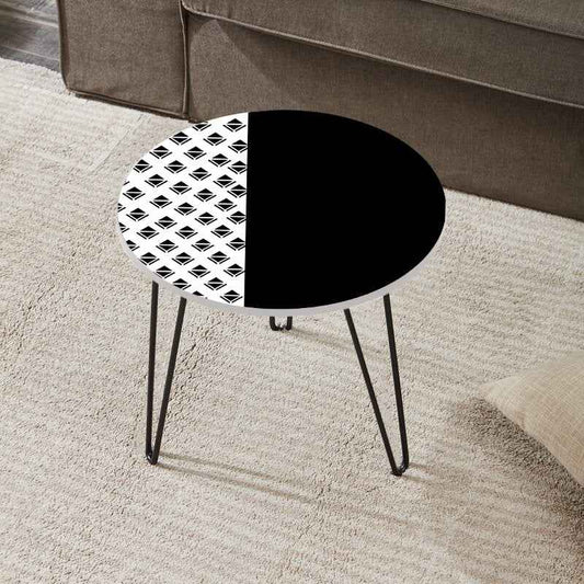 Damru Mist Living Coffee Lounge Center Side Hairpin Table