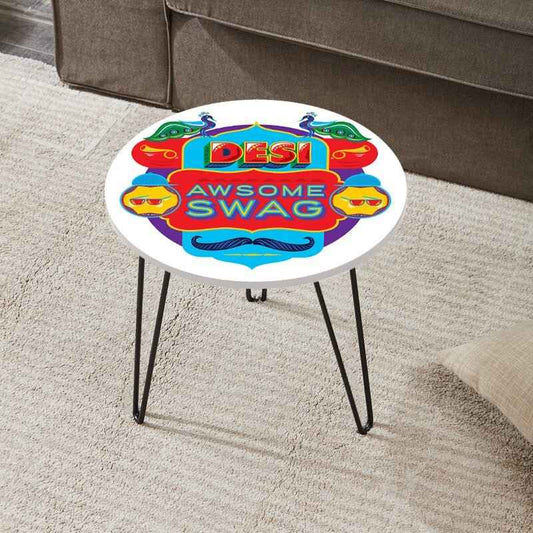 Desi Swag Living Lounge Center Coffee Sofa Side Hairpin Table