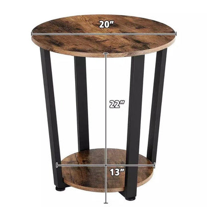 Douxlife Lounge Living Bedroom Side End Table (2Tier)