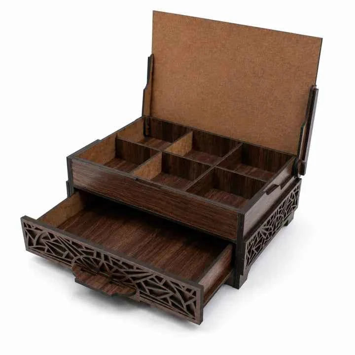 Premium Wooden Jewelry Box with Drawer