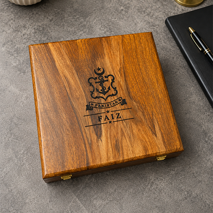 Customized Name or Logo Wooden Watch box - Elegance Antique Store
