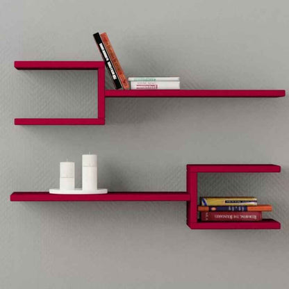Hype Catcher Lounge Living Room Floating Organizer Shelf (Set of 2)