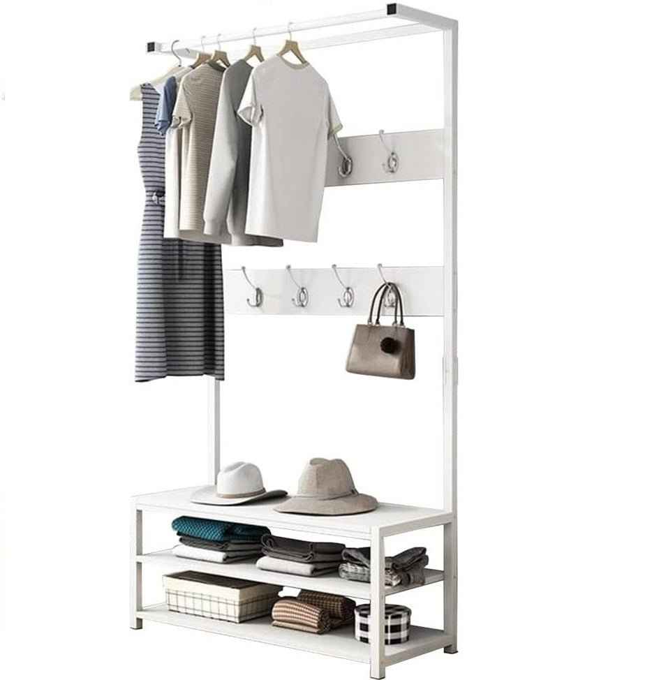 Feline Entryway Hall Living Bedroom Coat Shoe Organizer Storage Rack