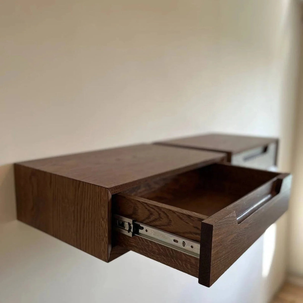Genzula Nightstand Floating Bedside Bedroom Side Table