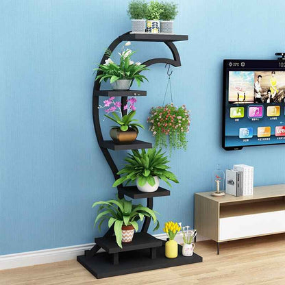 Heart Curved Plant Shelf Rack Decor