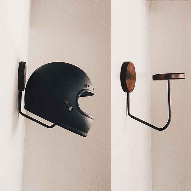 Wall Mounted Helmet Rack