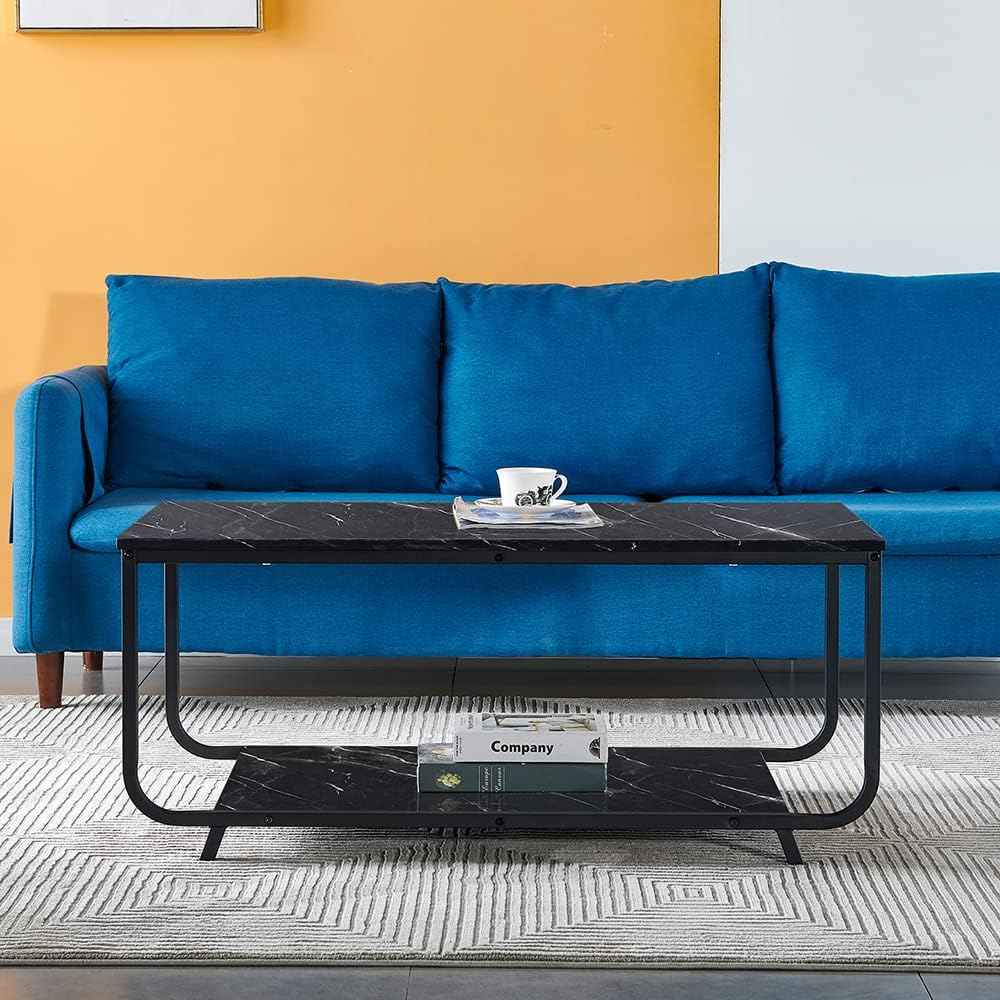 Homes Ailing 2-Tier Modern Coffee Table Center Table