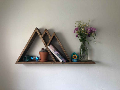 Mountain Theme Living Bed Drawing Room Floating Shelf Decor
