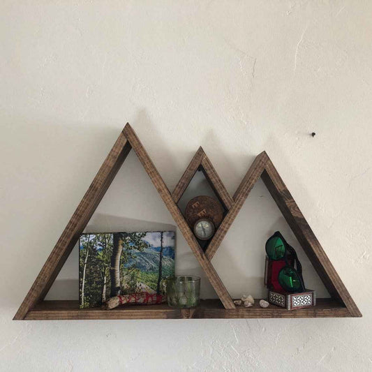 Mountain Theme Living Bed Drawing Room Floating Shelf Decor