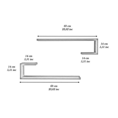 Hockey Living Lounge Bedroom Floating Shelves (Set of 2)