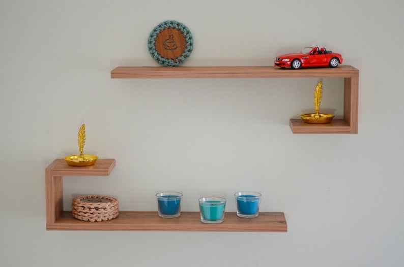 Hockey Living Lounge Bedroom Floating Shelves (Set of 2)