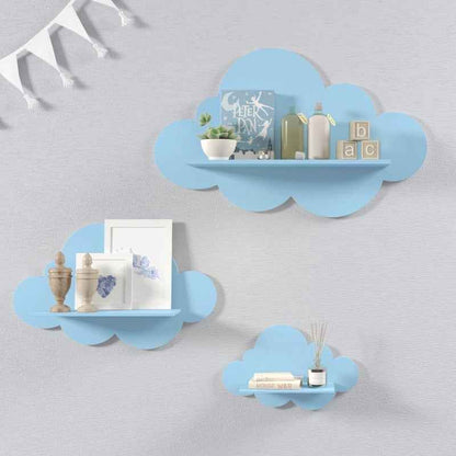 Nordic Cloud Lounge Living Bedroom Book Floating Shelf (Set of 3)