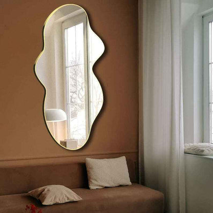 Irregular Shape Antique Mirror - unique Design
