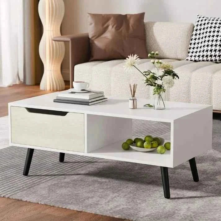 Jijaro Elegant Living Lounge Coffee Rectangle Center Table