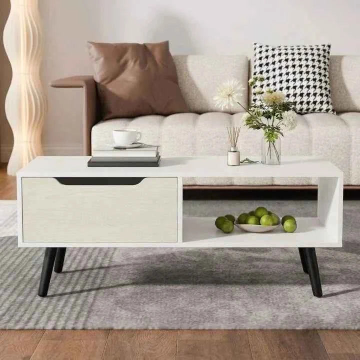 Jijaro Elegant Living Lounge Coffee Rectangle Center Table