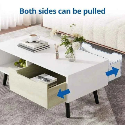 Jijaro Elegant Living Lounge Coffee Rectangle Center Table