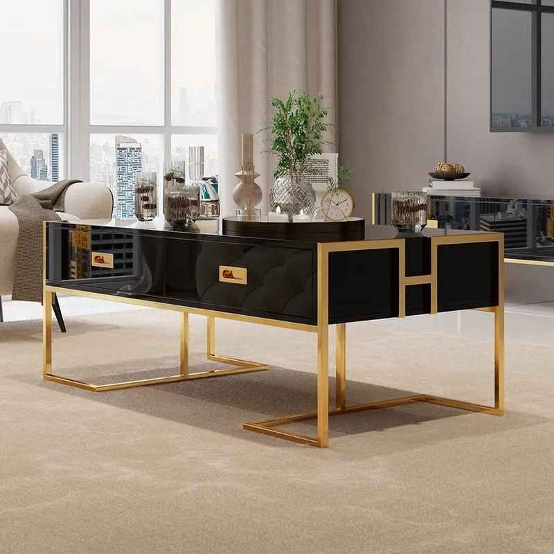 Jocise White Rectangular Living Lounge Bedroom Coffee Center Table -