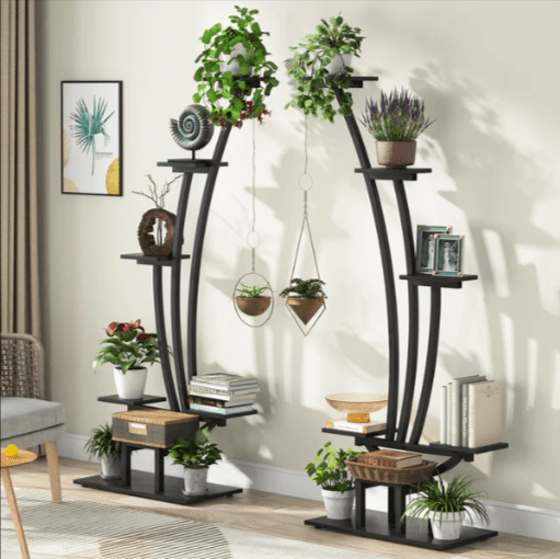 ARA Curved Plant Shelf Rack Decor