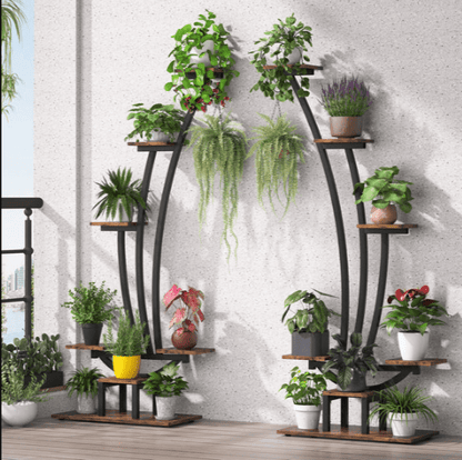ARA Curved Plant Shelf Rack Decor