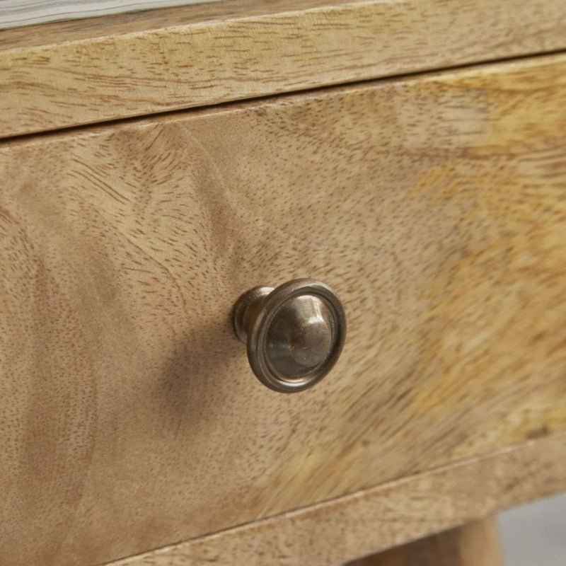 Narrow Bedside Organizer Drawer Side Table