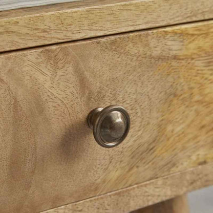 Narrow Bedside Organizer Drawer Side Table