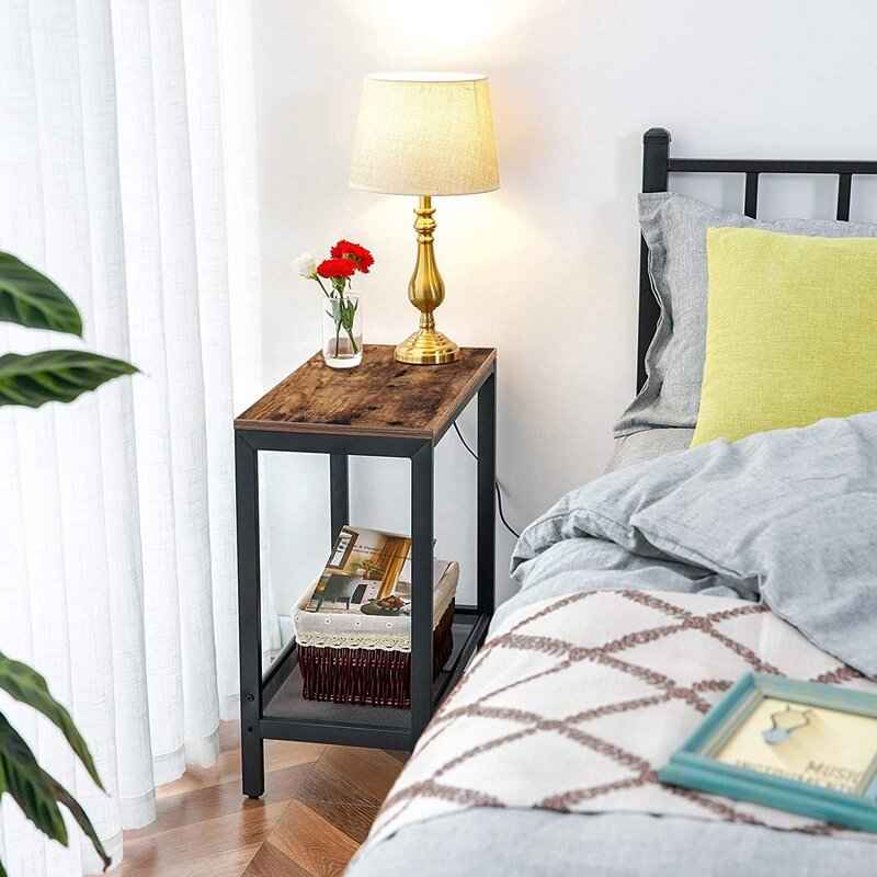 Sandra Iron Nightstand Bed Side Sofa Table