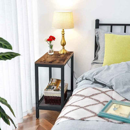 Sandra Iron Nightstand Bed Side Sofa Table
