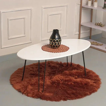 Old Oval Elm Hairpin Table