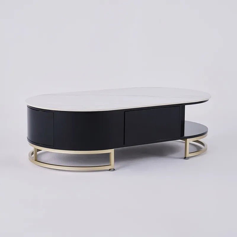 Ooid Modern Storage Lounge Drawing Room Coffee Sintered Drawer Organizer Table