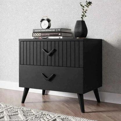 Orbit Vane Bedside Drawer Side Table