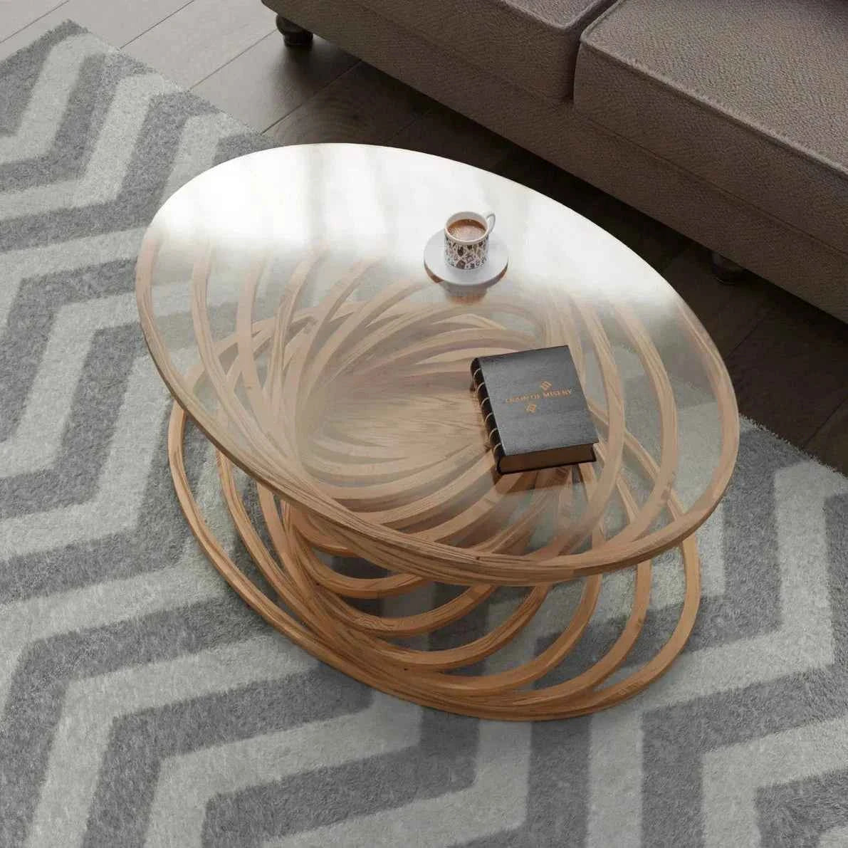 Parametric 3D Living Lounge Center Coffee Table - Only in ISL & LHR