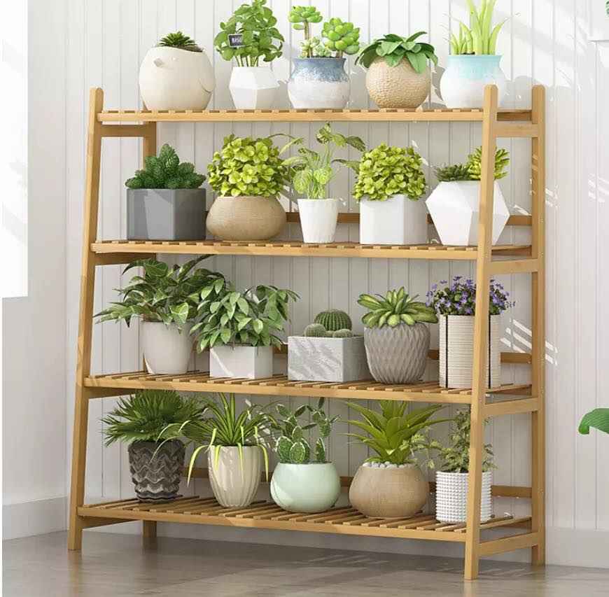 Patio Flower Entryway Plant Stand (4 Tier)