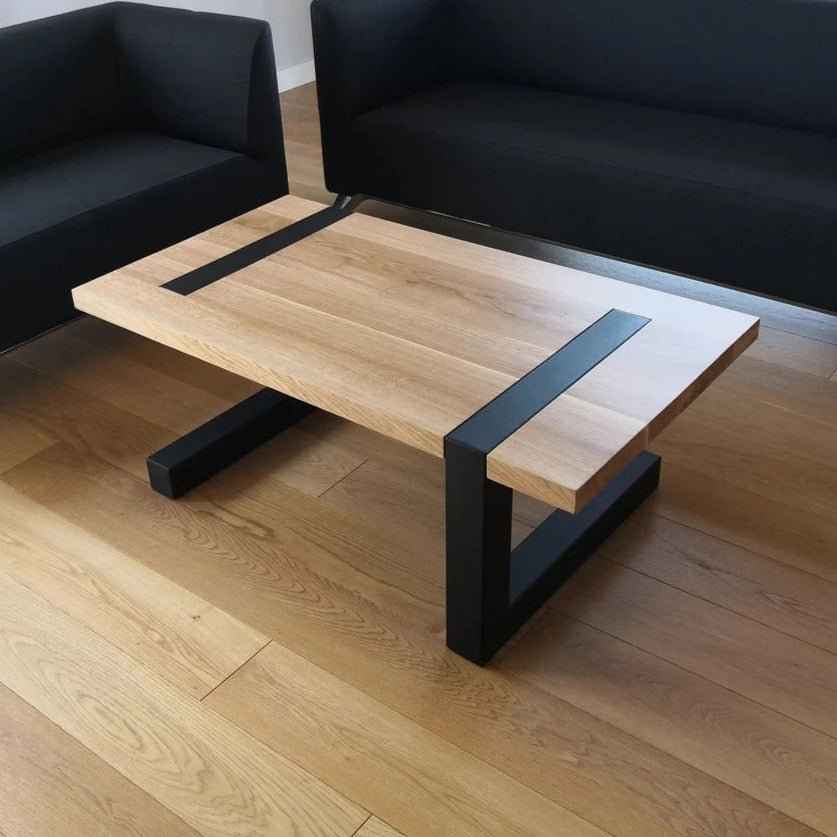 Stahl Holz Center Coffee Table