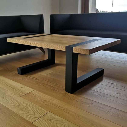 Stahl Holz Center Coffee Table