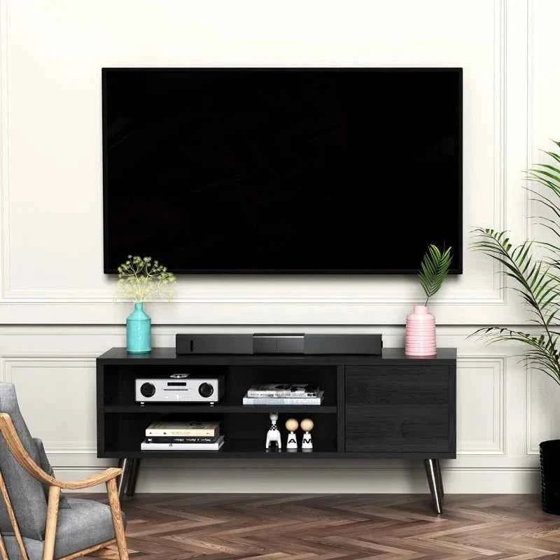 Riley Mid-Century Modern TV Stand Console Cabinet Table