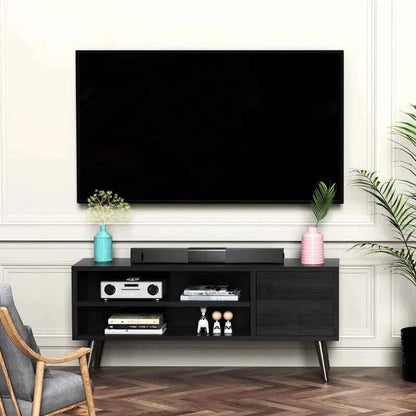 Riley Mid-Century Modern TV Stand Console Cabinet Table
