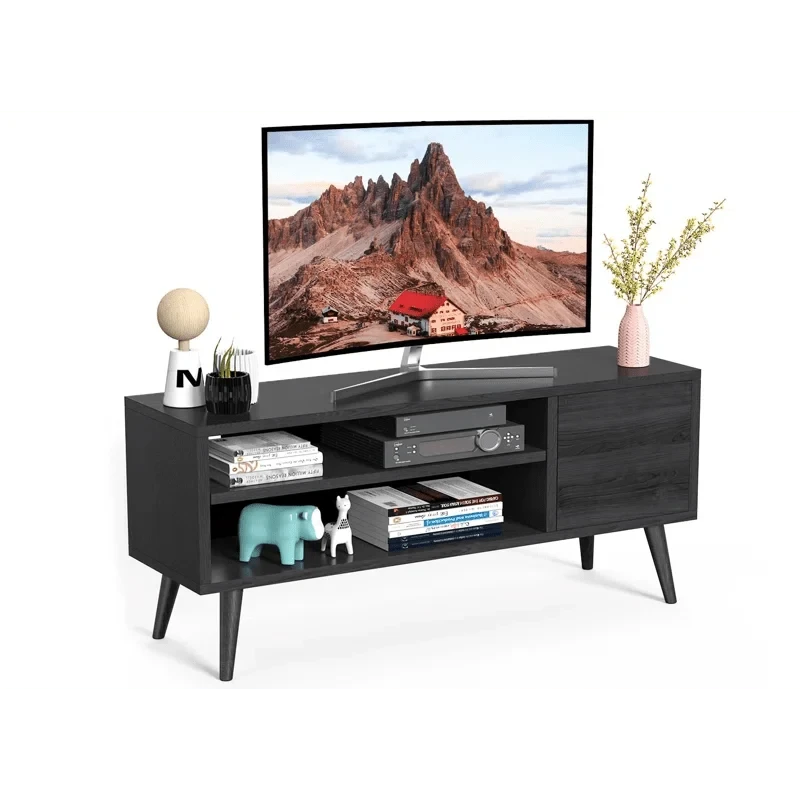 Riley Mid-Century Modern TV Stand Console Cabinet Table